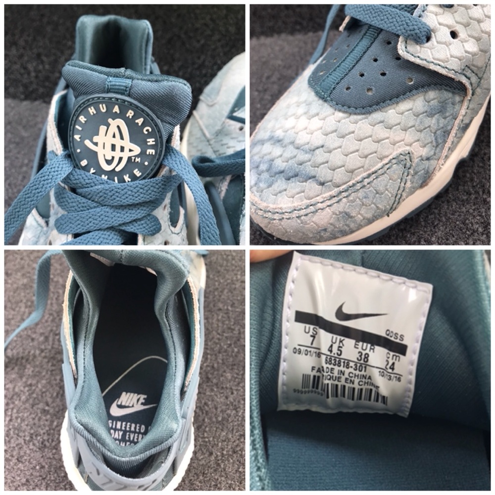 NWT Nike Rare Air Huarache PRM Ocean Fog WMNS - Picture 8 of 8